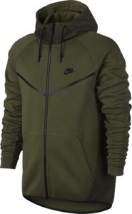 nike tech fleece windrunner hoodie green