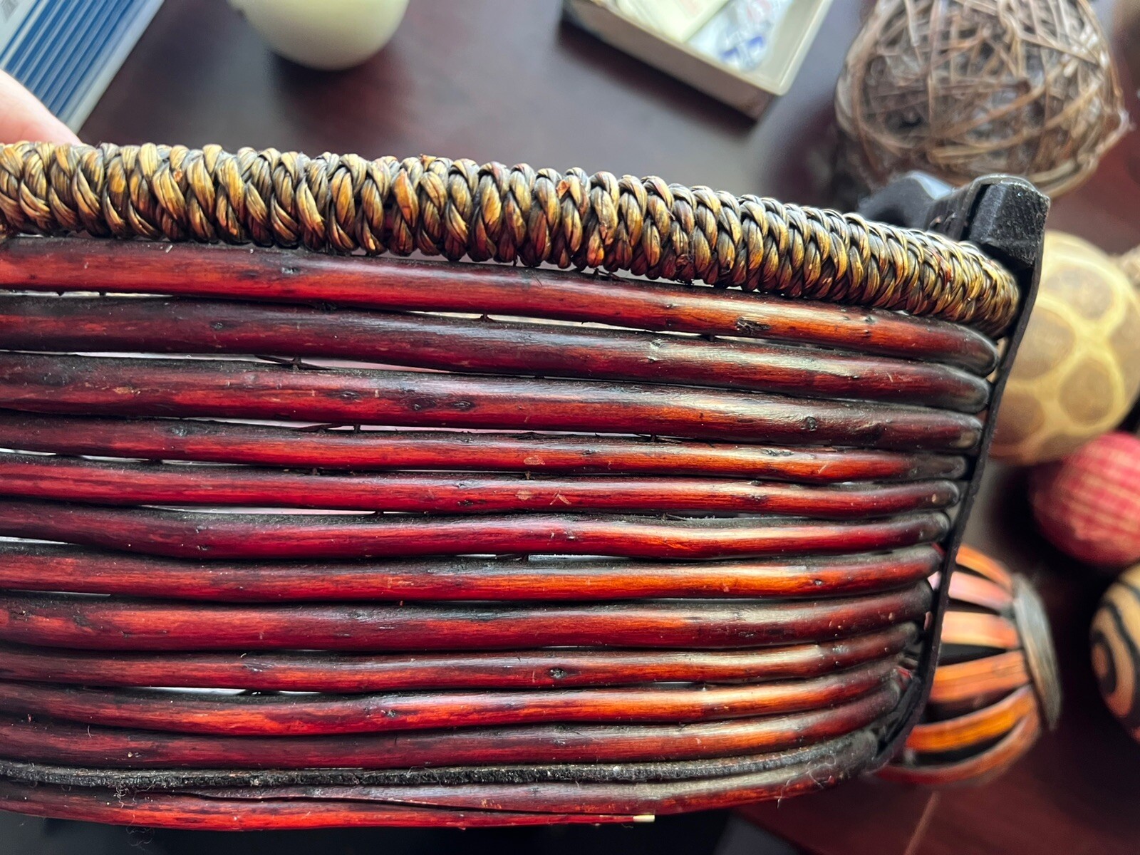 Beautiful Decorative Basket w/ Spheres