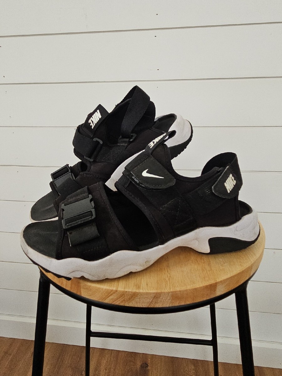 Nike Canyon Sandal NA Black White CW9704-002 Men's Size 8 Straps