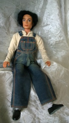 MICHAEL JACKSON Unikat SAMMELFIGUR PUPPE DOLL Outfit zu Videoclip CHILDHOOD