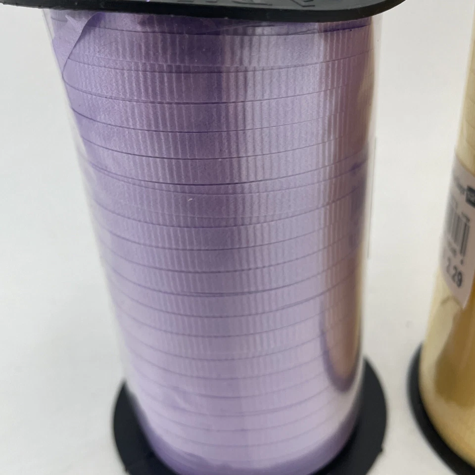 3 Rolls 3/8" x 250 yd Curling Ribbon Pink Hollywood Ribbon Easter USA NOS - Image 3 of 4