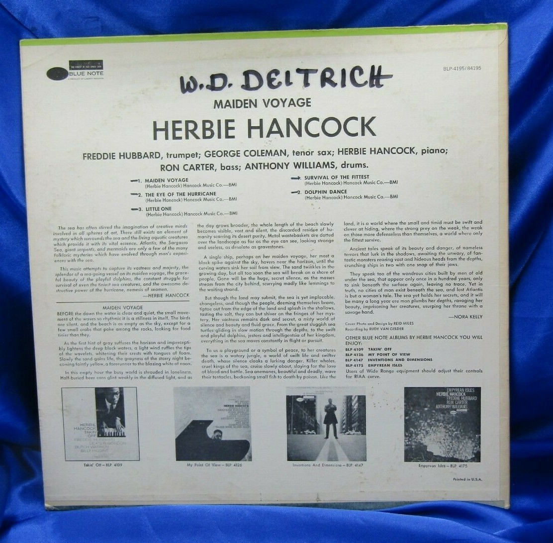 1966 Stereo Liberty Van Gelder Jazz LP: Herbie Hancock - Maiden