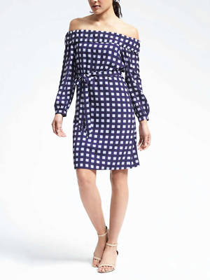 blue gingham off the shoulder dress Sky Blue Floral Print Square Neck Bubble Sleeve High Waist Maxi Dress Sky Blue / M / 100%Polyester by Blue Zone Planet