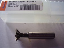 Garant Winkelfr&auml;ser Form A HSS-Co5 22mm x 45&deg; 194040
