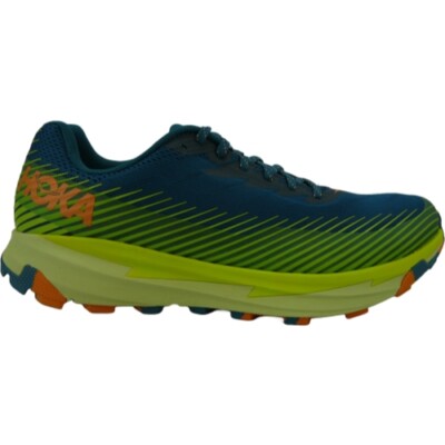 HOKA ONE ONE MEN'S TORRENT 2 RUNNING SHOES  BLUE CORAL / EVENING PRIMROSE 11.5
