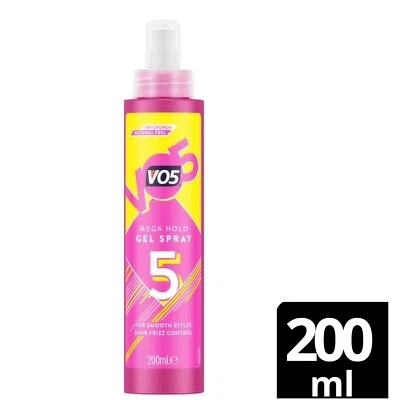 VO5 Mega Hold Hair Styling Gel Spray 200 ml