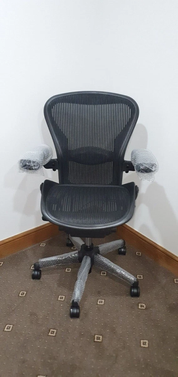 Refurbished Herman Miller Aeron Lumbar Support Chair Size B Fully Loaded 23