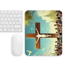 Jesus Mouse Pad for Computer, Christian Mouse Pad, Christian Accessories