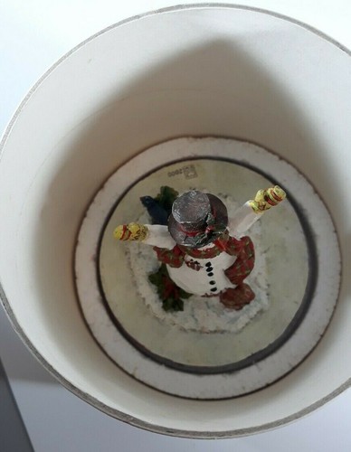 Lang Candle TOPPER SNOWY CELEBRATIONS Weihnachten Schneemann Susan Winget 2000 - Bild 4 von 5