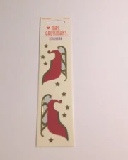 Mrs. Grossman's Lot 3 Strips Brand New Package ~Sleigh Sled~ Christmas Stickers