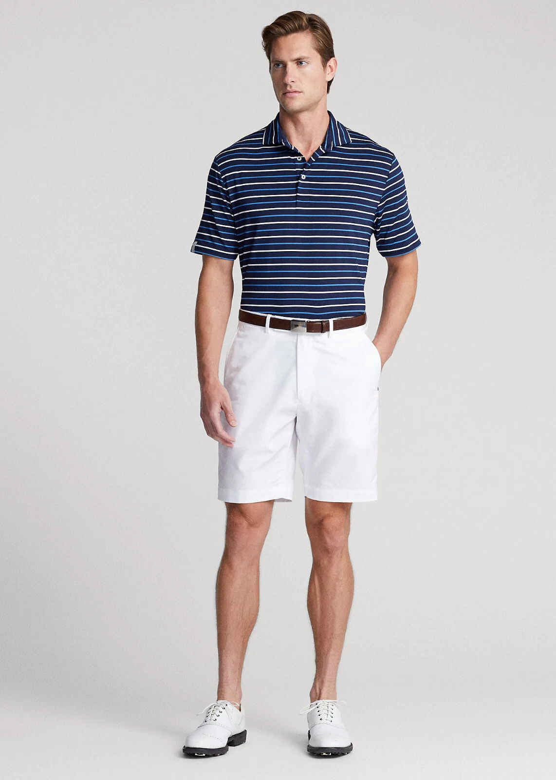 Ralph Lauren Mens Classic Fit Twill Short in White Size 35