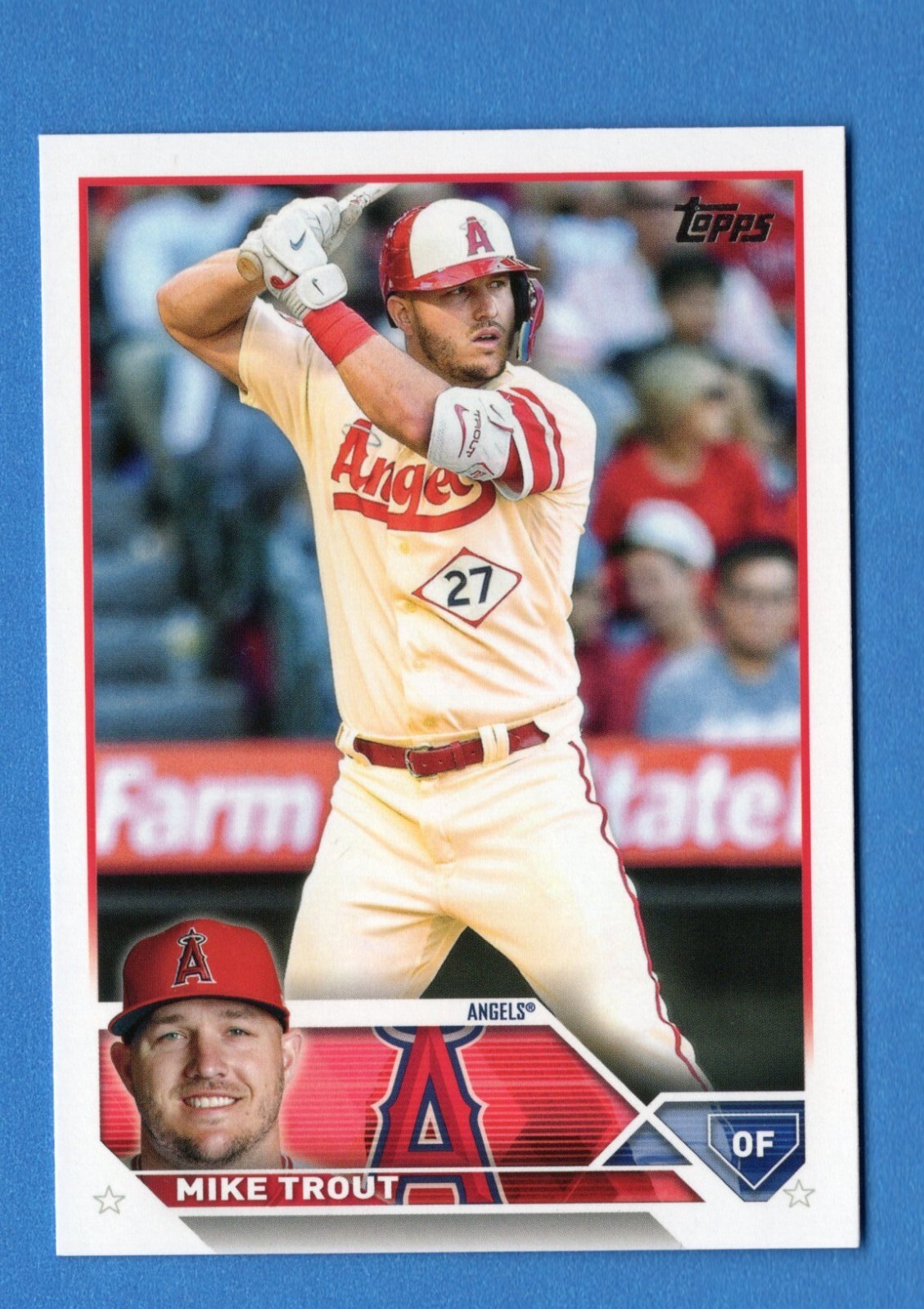 2023 Topps Series One MIKE TROUT #27 Los Angeles Angels MLB Baseball