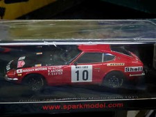 Spark 1/43 240z datsun 1973 Monte Carlo Rally Resin Diecast Model Car Gifts Red