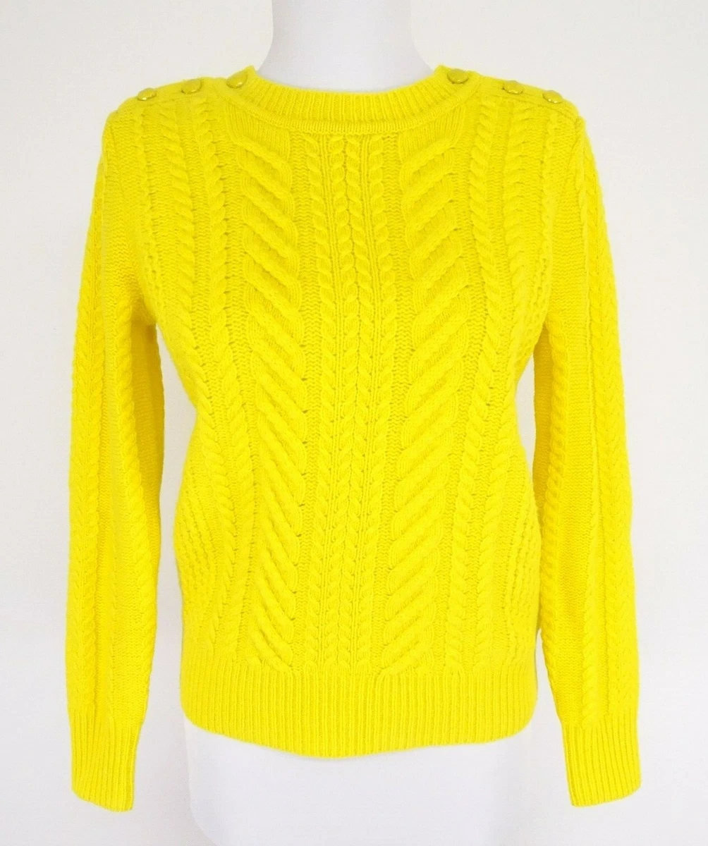 J crew yellow best sale sweater