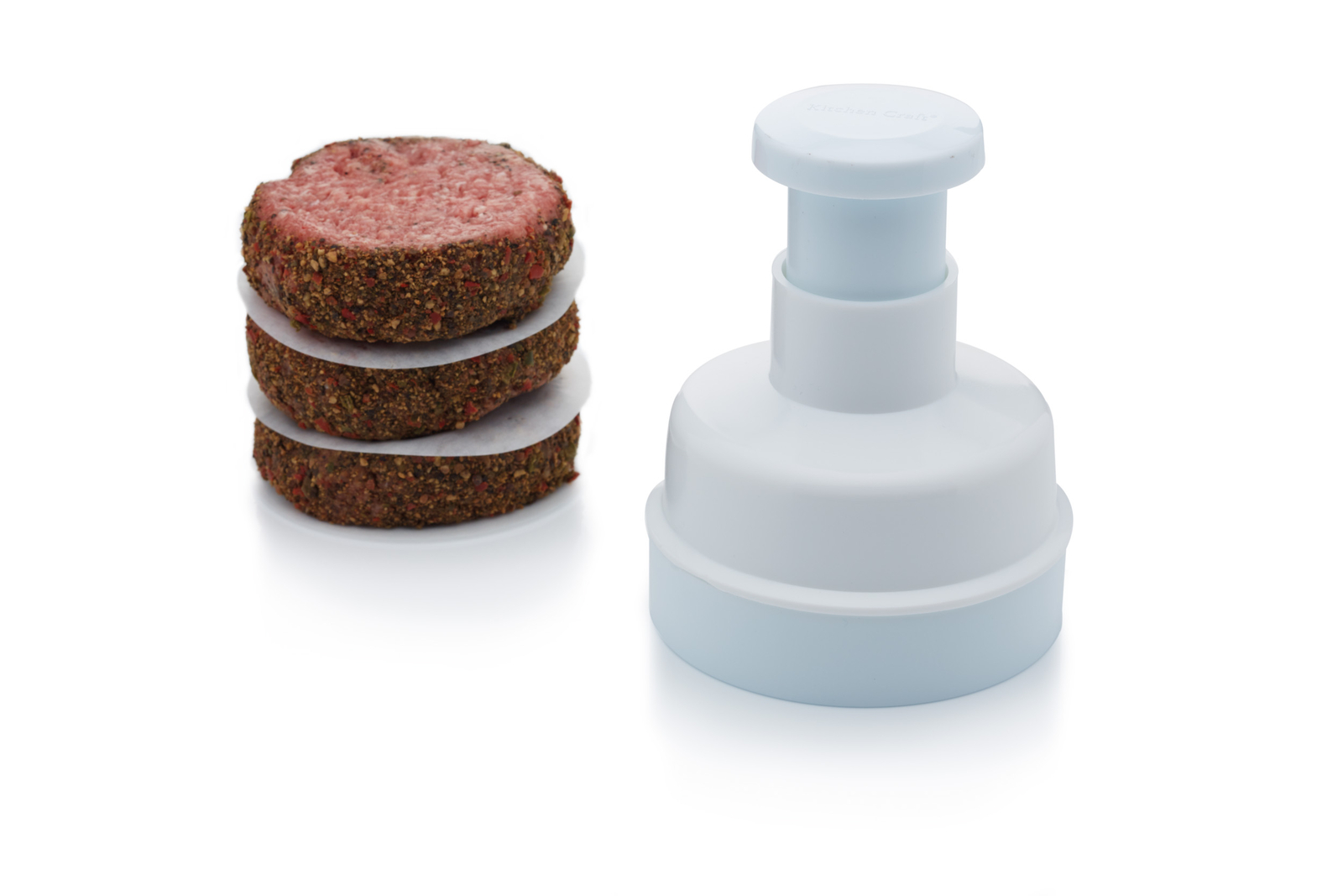 Burger Press (8.5cm) - With 3 Free Burger Mixes & 250 Wax Discs
