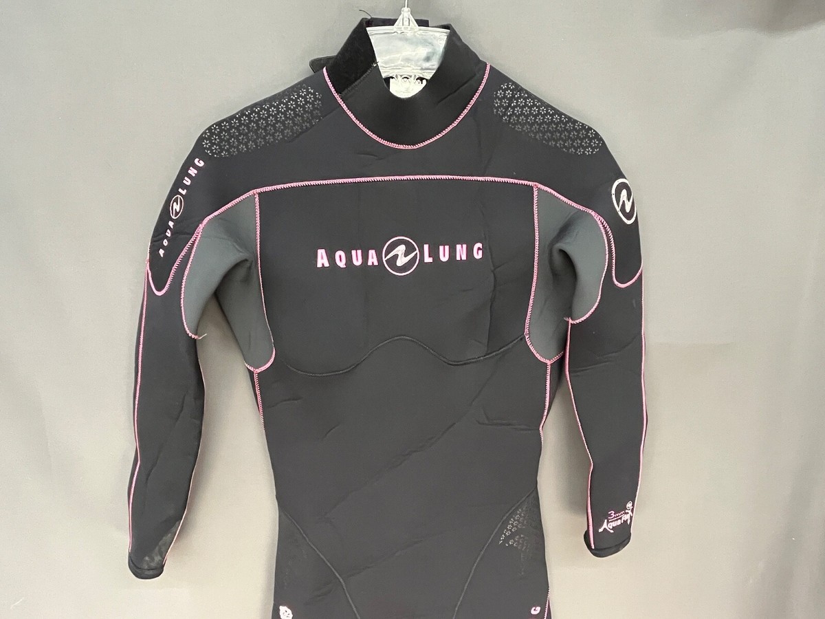 Aqualung フルスーツ 5mm Sサイズ ブラック/ピンク Aqua Lung AquaFlex 3mm Women's Full Wetsuit Size 8 Pink