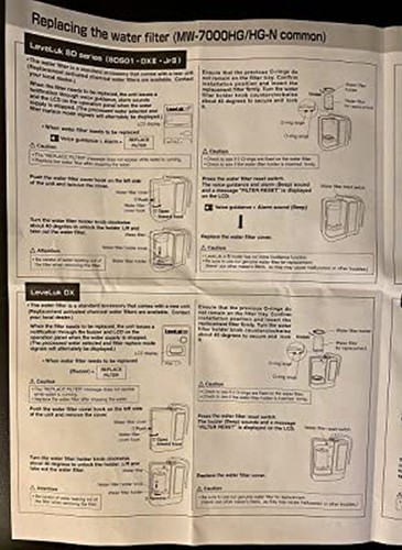 LEVELUK Water Filter HG-N High Grade Type made Enagic from Japan for SD501 - Picture 7 of 8