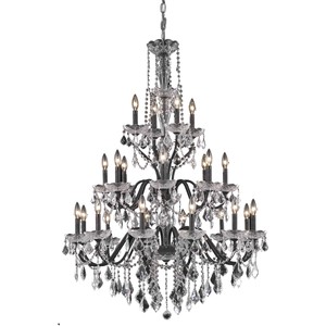 Asfour Crystal Chandelier Dark Bronze Dining Room Foyer Fixtures