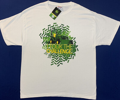 Rare NWT 2011 John Deere T-Shirt Sz XL Chest 46  Tractor Drive Green Challenge