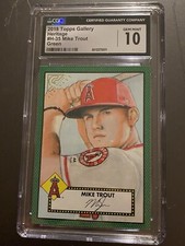 2018 Topps Gallery Heritage GREEN /250 Mike Trout #H-35 CGC 10 MINT