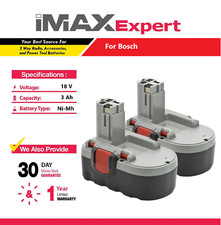 2x 18V 3Ah NiMh Battery for Bosch BAT025 BAT026 BAT160 BAT180 BAT181