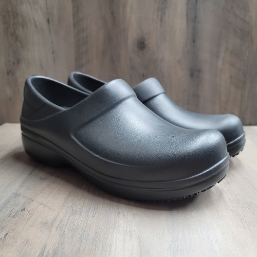 NEW Crocs Neria Pro II Work Clog Black Slip Resistant Shoes 10 - Picture 2 of 11