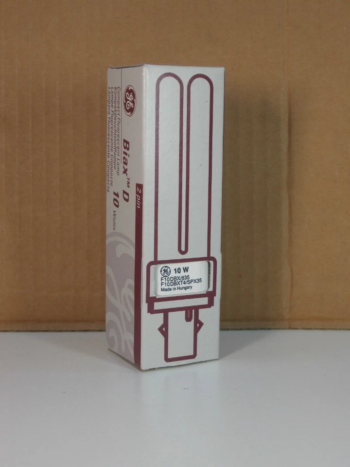 GE 12875 F10DBX/835 F10DBXT4/SPX35 Fluorescent Lamp Light Bulb 10W G24d-1 2-Pin - Image 3 of 3