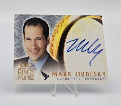 Herr der Ringe Rückkehr des Königs Mark Ordesky Autogrammkarte Exec Producer