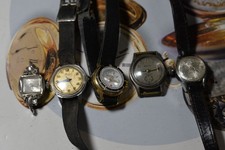 5 Vintage Manual Wind / Automatic Lady's Watches--4 Repair