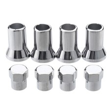 4x Silver Chrome Valve Stem Cap Cover Wheel Sleeve Slide Cartruckbicycle 78 4x Silver Chrome Valve Stem Cap Cover Wheel Sleeve Slide Cartruckbicycle 78
