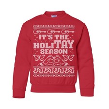 It's The HoliTAY Season - funny cute eras Taylor fan Christmas Sweatshirt YOUTH