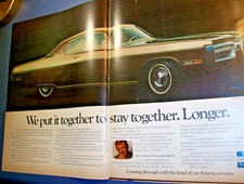 1972 Plymouth Fury Large-mag Centerfold Car Ad -we Put It Together To Stay...