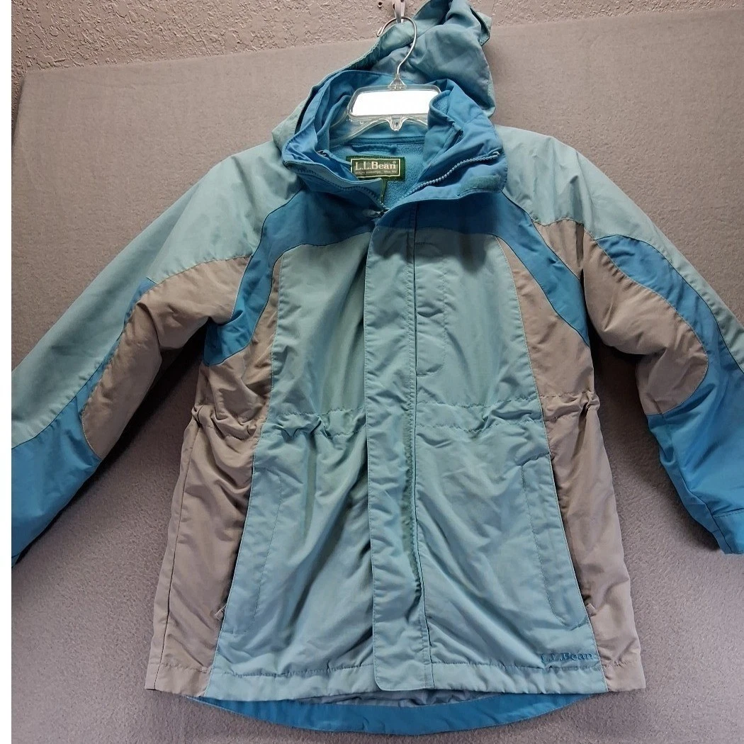 L.L Bean Kids 2 In 1 Winter Jacket Size M 10-12 Fleece Lining Hoodie
Opens in a new window or tab