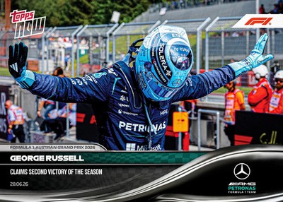 Topps Now Formula 1 2026 - Card 42 - George Russell - Mercedes