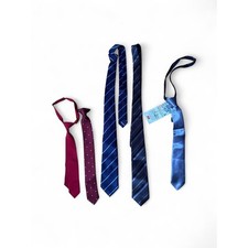 Assorted Boys Big Little Brother Dress Tie Bundle School Church Formal Lot 5