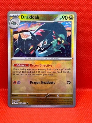 Pokémon Tcg Drakloak 072/131 Reverse Pokéball Holo Prismatic Evolutions