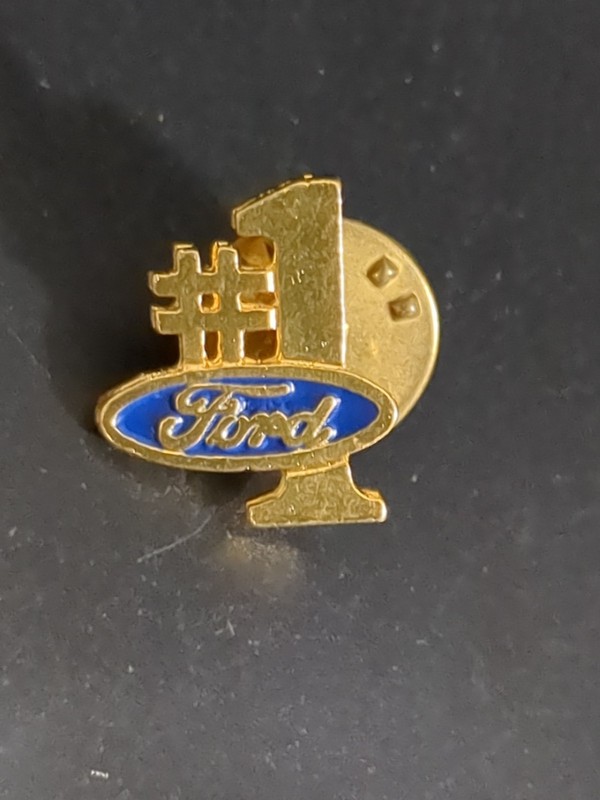 Vintage Gold Tone Ford Dealership #1 Pin