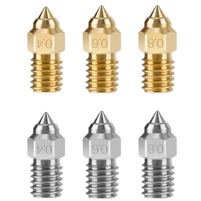 0.4mm 0.6mm 0.8mm Brass Copper Nozzle Extruder for Creality Ender 7 3D Printer