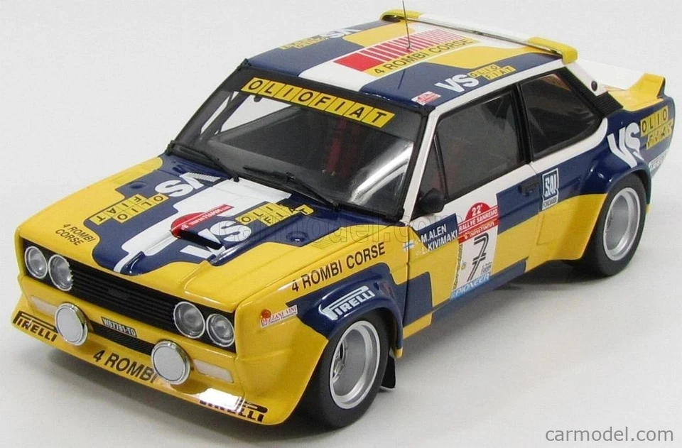 Fiat 131 abarth 4 Rombi corse Markuu Alen sanremo 1980 - Kyosho 1/18 08372E - Immagine 3 di 4