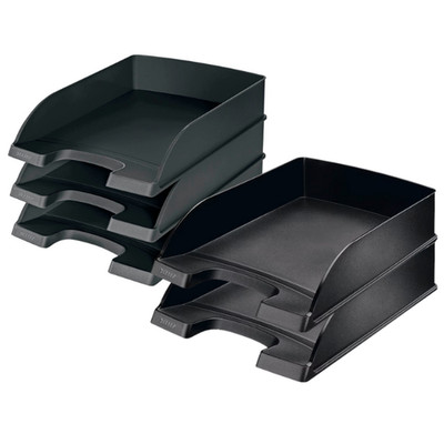 5x Leitz Briefkorb Briefablage Ablagekorb Sammelkorb Ablage 5227 schwarz