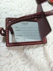 Coach Luggage Leather Tag In Dark Red NWOT — photo 5