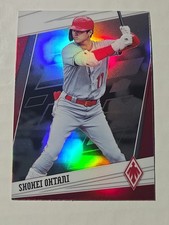 2020 SHOHEI OHTANI Panini Phoenix Holo Silver Card #17 Dodgers