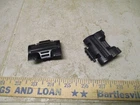 Original VTG 1980's He-Man MOTU Spydor Black REPLACEMENT Battery Covers Part A57
