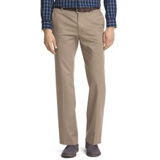 IZOD Men's American Chino Flat Front Straight Fit Pant, Khaki, 38W x 34L NEW