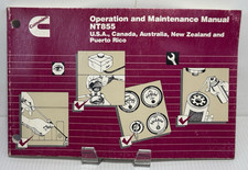 1985 Cummins Diesel Nt855 Operation Maintenance Owners Manual Oem Original