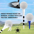 White Plastic Golf Tees 2 3/4 Driver Tees 80 Pack w/ 1 1/2 Iron Tees 20 Pack — photo 3