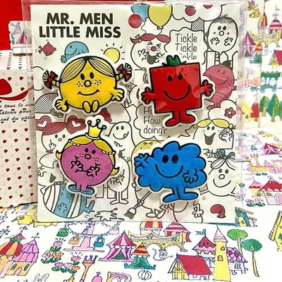 Mr.Men & Little Miss Rubber Clip 2014 Unused Retro Toy Accessory Japan