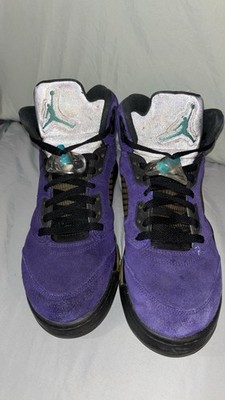 Nike Air Jordan 5 Retro Alternate Grape Men's Sneakers Purple/Black, Size 9.5