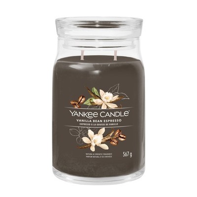 YANKEE CANDLE Große Signature Kerze VANILLA BEAN ESPRESSO 567 g Duftkerze