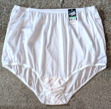 Vanity Fair Perfectly Yours Brief Panties Nylon 15712 Star White NWT Size 8/XL